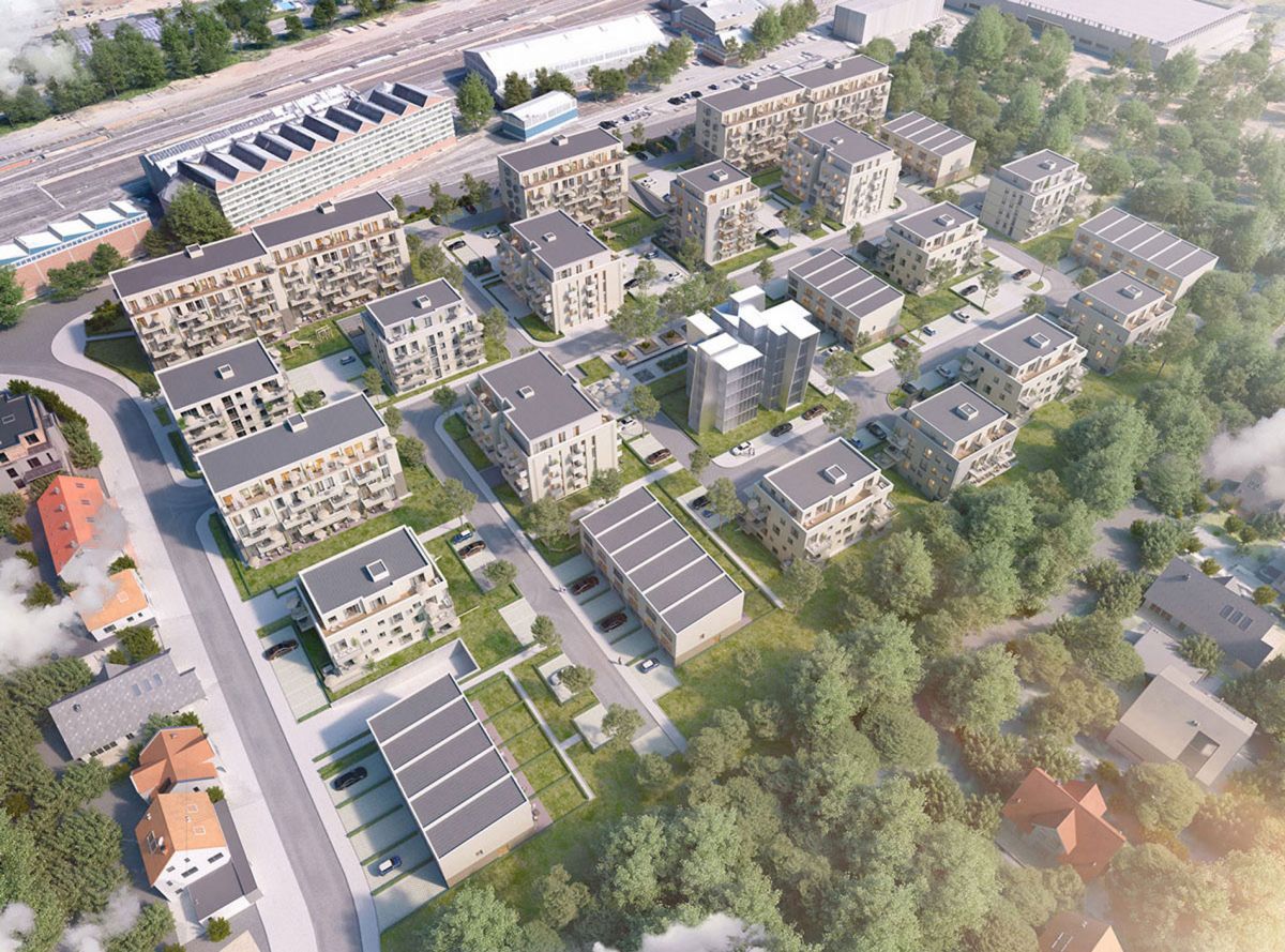 AM Ingenieure Luftbild Rheintal-Quartier