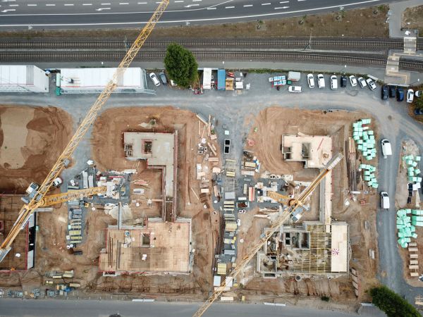 AM Ingenierure Luftbild Baustelle Kite Köln 1